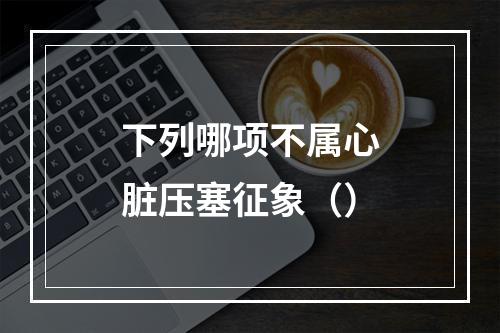 下列哪项不属心脏压塞征象（）