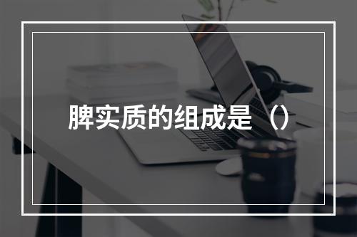 脾实质的组成是（）