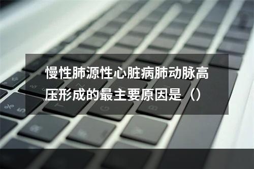 慢性肺源性心脏病肺动脉高压形成的最主要原因是（）