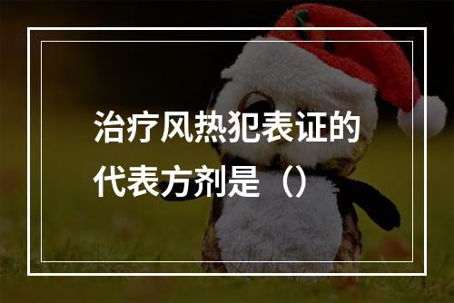 治疗风热犯表证的代表方剂是（）