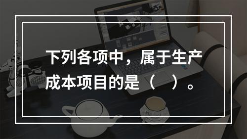 下列各项中，属于生产成本项目的是（　）。