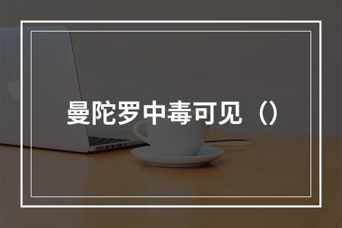 曼陀罗中毒可见（）