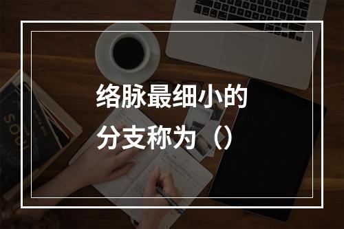 络脉最细小的分支称为（）