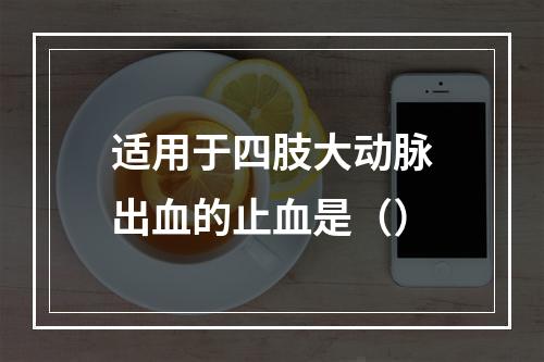 适用于四肢大动脉出血的止血是（）