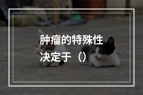 肿瘤的特殊性决定于（）