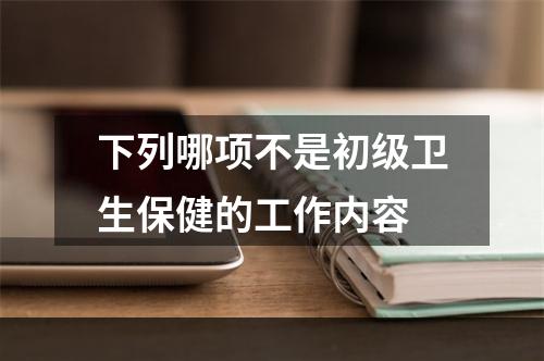 下列哪项不是初级卫生保健的工作内容