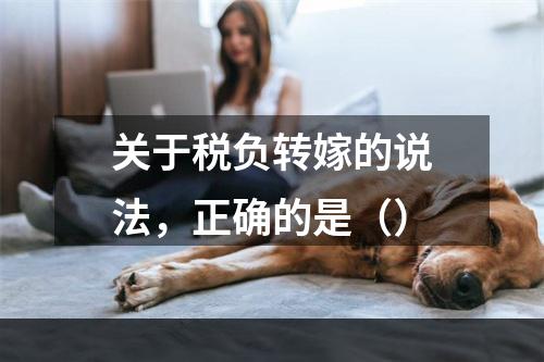 关于税负转嫁的说法，正确的是（）