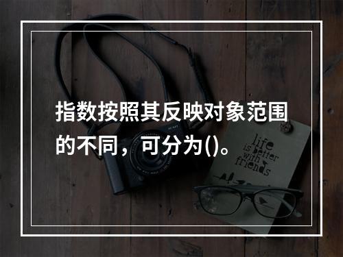 指数按照其反映对象范围的不同，可分为()。