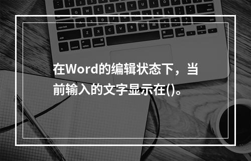 在Word的编辑状态下，当前输入的文字显示在()。