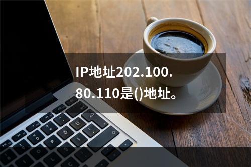 IP地址202.100.80.110是()地址。