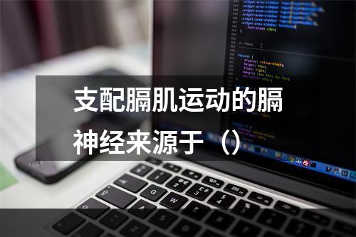 支配膈肌运动的膈神经来源于（）