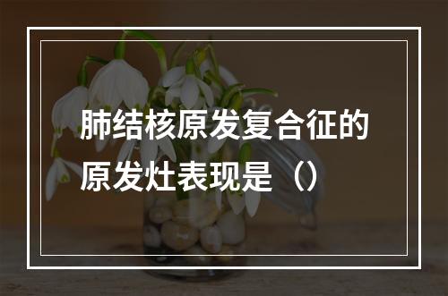 肺结核原发复合征的原发灶表现是（）