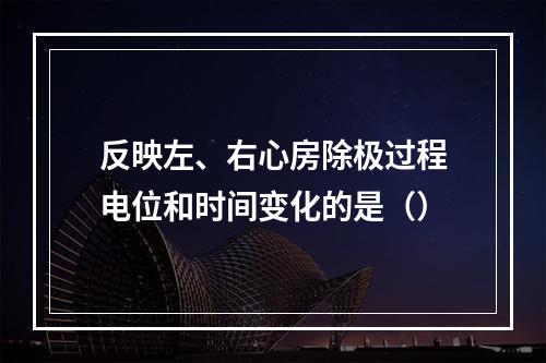 反映左、右心房除极过程电位和时间变化的是（）