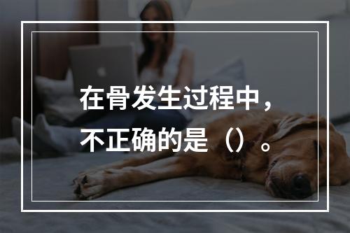 在骨发生过程中，不正确的是（）。