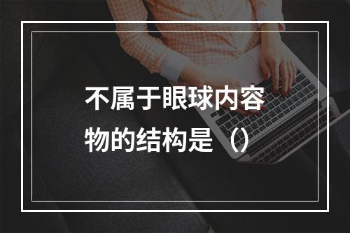 不属于眼球内容物的结构是（）