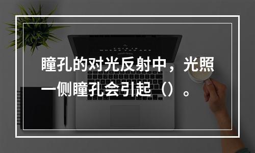 瞳孔的对光反射中，光照一侧瞳孔会引起（）。