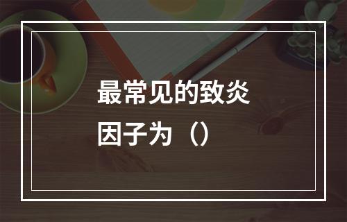 最常见的致炎因子为（）