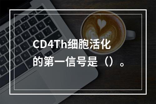 CD4Th细胞活化的第一信号是（）。