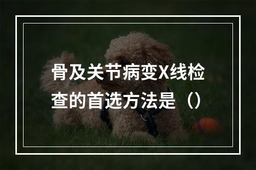 骨及关节病变X线检查的首选方法是（）