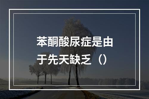 苯酮酸尿症是由于先天缺乏（）