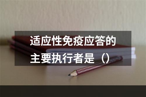 适应性免疫应答的主要执行者是（）