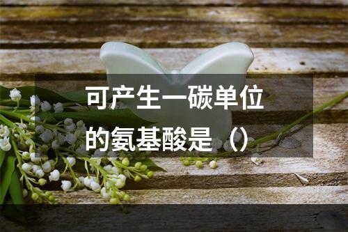 可产生一碳单位的氨基酸是（）