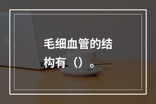 毛细血管的结构有（）。