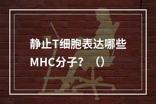 静止T细胞表达哪些MHC分子？（）