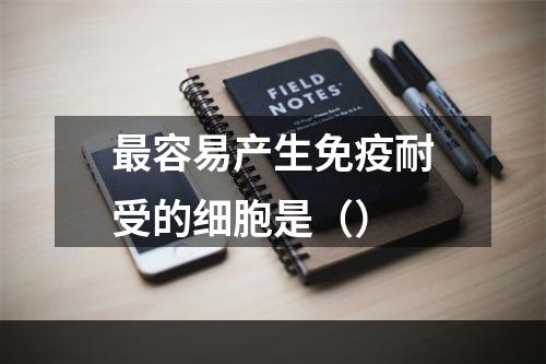 最容易产生免疫耐受的细胞是（）