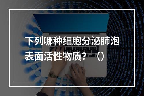 下列哪种细胞分泌肺泡表面活性物质？（）