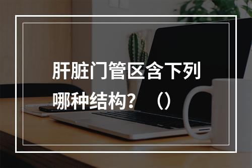 肝脏门管区含下列哪种结构？（）