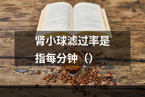 肾小球滤过率是指每分钟（）