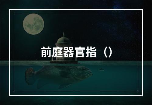 前庭器官指（）