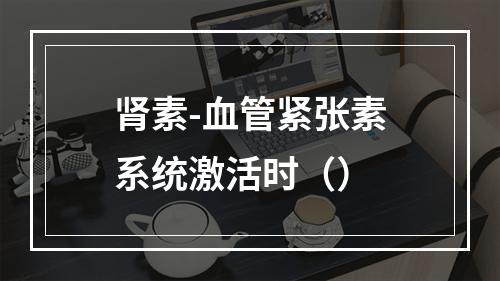 肾素-血管紧张素系统激活时（）