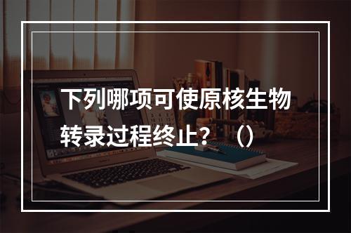 下列哪项可使原核生物转录过程终止？（）