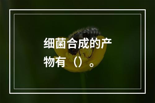 细菌合成的产物有（）。