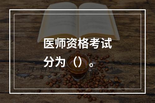 医师资格考试分为（）。