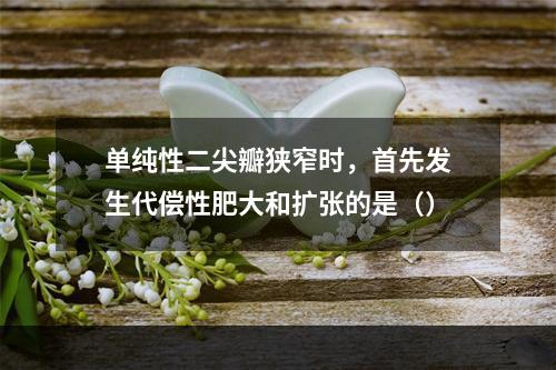 单纯性二尖瓣狭窄时，首先发生代偿性肥大和扩张的是（）