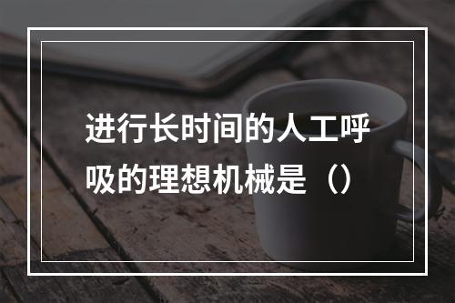 进行长时间的人工呼吸的理想机械是（）