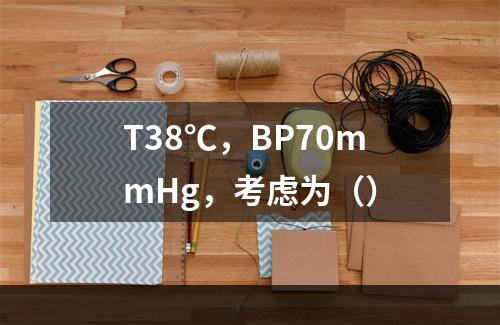 T38℃，BP70mmHg，考虑为（）