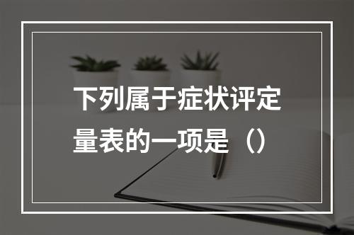 下列属于症状评定量表的一项是（）