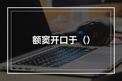 额窦开口于（）