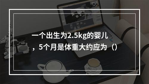 一个出生为2.5kg的婴儿，5个月是体重大约应为（）