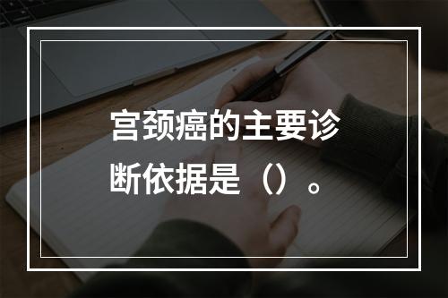 宫颈癌的主要诊断依据是（）。