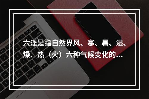 六淫是指自然界风、寒、暑、湿、燥、热（火）六种气候变化的统称