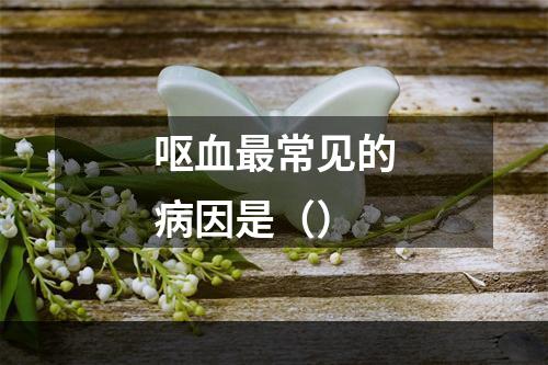 呕血最常见的病因是（）