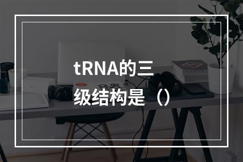 tRNA的三级结构是（）