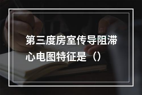 第三度房室传导阻滞心电图特征是（）