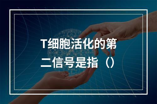 T细胞活化的第二信号是指（）