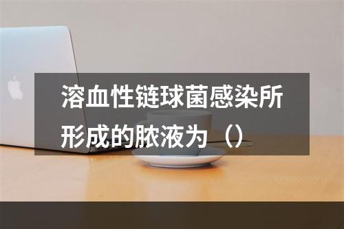 溶血性链球菌感染所形成的脓液为（）